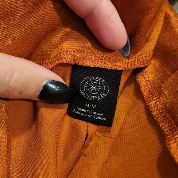 Urban Outfitters Orange Strappy Satin Midi Skirt - Picture 8 of 8